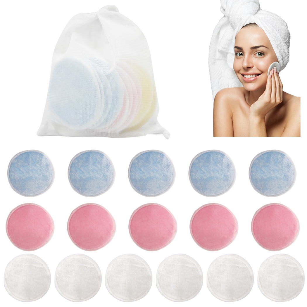 16pcs Makeup Remover Pad Washable Reusable Skin Friendly Makeup Removal Pad Walmart Canada 