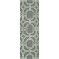 thumbnail image 5 of SAFAVIEH Dhurrie Sebastian Geometric Wool Area Rug, Grey/Light Blue, 8' x 10', 5 of 9