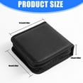 thumbnail image 3 of Portable 40-Disc Automotive Holder | Anti-Slip PU Leather Protector for Commuting & Road Trip Essentials (119 Char), 3 of 8