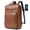 Two-toned Brown, variant on Leather Laptop Backpack for Women and Men,28 L Travel Backpack Computer Bag Fits 16 inch Laptop,Expandable Casual Daypack with USB Charging Port for Work Business Weekender College