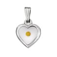 thumbnail image 3 of Primal Silver Sterling Silver Rhodium-plated Small Heart with Mustard Seed Pendant with 18-inch Forzantina Cable Chain, 3 of 6
