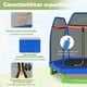thumbnail image 5 of Cama Elástica Costway 223 cm para Niños con Red de Seguridad Estructura en Acero Galvanizado Azul, 5 of 9