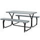thumbnail image 1 of Set de Mesa y Banco de Picnic Costway Estructura Metálica Gris, 1 of 5