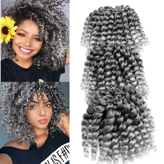 Wand Curl Crochet Hair 8inch 3pcs/pack Jamaican Bounce Synthetic Crochet Twist Braids Hair Extension