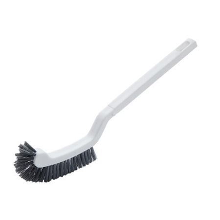 Toilet Brush Curved Washing Tool Toilet Cleaning Brush Hanging Plastic Long Handle Stains Removal For Bathroom Accessorie White