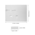 thumbnail image 2 of unbranded 100 Pcs Printer Paper Label Address Label Sticker 27.90X21.70X0.05CM White, 2 of 8