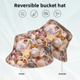 thumbnail image 4 of Kdxio Reflective Bucket Hat - Colorful Seashells Print Bucket Hat for Men,Women, 4 of 9