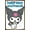 Bronze Framed Version, variant on Hello Kitty and Friends: Hello - Kuromi Feature Series Wall Poster with Push Pins, 22.375" x 34"