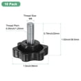 thumbnail image 3 of Uxcell 10-Pack Star Clamping Knobs, M8x20mm Hand Tightening Screws Handle 38mm, 3 of 7