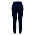 thumbnail image 6 of Audhol Velvet Leggings for Women Women Velvet Leggings Soft Warm Winter Solid High Waisted Soft Velvet Stretchy Legging Holiday Clothes Women's Leggings Blue XL, 6 of 8