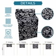 thumbnail image 6 of Black Spring Floral Table Runner - 120 Inch Long Farmhouse Flowers Elegant Pastoral Cotton and Linen Blended Dress Scarves Farmhouse Table Runner for Kitchen Dining, Coffee Table, 13" x 120", 6 of 8