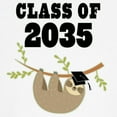 thumbnail image 3 of CafePress - Class Of 2035 Graduate Sloth Baseball Jersey - Kids Cotton Baseball Jersey, 3/4 Sleeve Shirt, 3 of 4