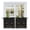 Black Beige, variant on Mystic Plants Tier Curtains 24 Inch Length, Black Moon Botanical Floral Leaves Butterfly Cafe Short Curtains for Bathroom Over Sink, Small Kitchen Curtain Light Filtering Drapes 2 Panels 27.5"Wx24"L