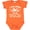 Orange, variant on I was Born to be Wild and Free with Wolf and Mountains Boys or Girls Baby Bodysuit