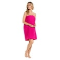thumbnail image 4 of Turquaz Linen Fuchsia Waffle Spa Bath Wrap, 4 of 4