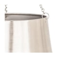thumbnail image 5 of DecMode 5", 7"H Round Silver Metal Hanging Dome Wall Planter with Chain (2 Count), 5 of 11