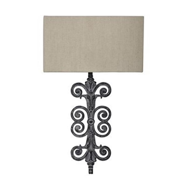 Crestview Collection CVW1P394 Applique Murale Lazzaro de 30 Po avec Abat-Jour en Lin à l'Avoine