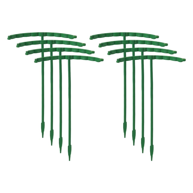 Tauxra 4 Pack Support Stands Semi Circular Metal Cages For Outdoor Indoor Climbing Plants Tomatoes Roses Cucumbers