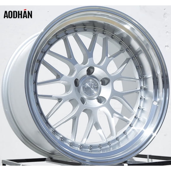 AodHan Wheels Rim AH-02 19x11 5x114.3 73.1CB  15 SILVER MACHINED LIP