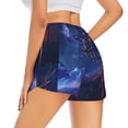 thumbnail image 3 of Bixox Women's Starry Sky Wall Flying Tiger pattern 2 in 1 Running Shorts - Lightweight Athletic Workout Gym Yoga Shorts Liner with Pockets - X-Large, 3 of 5