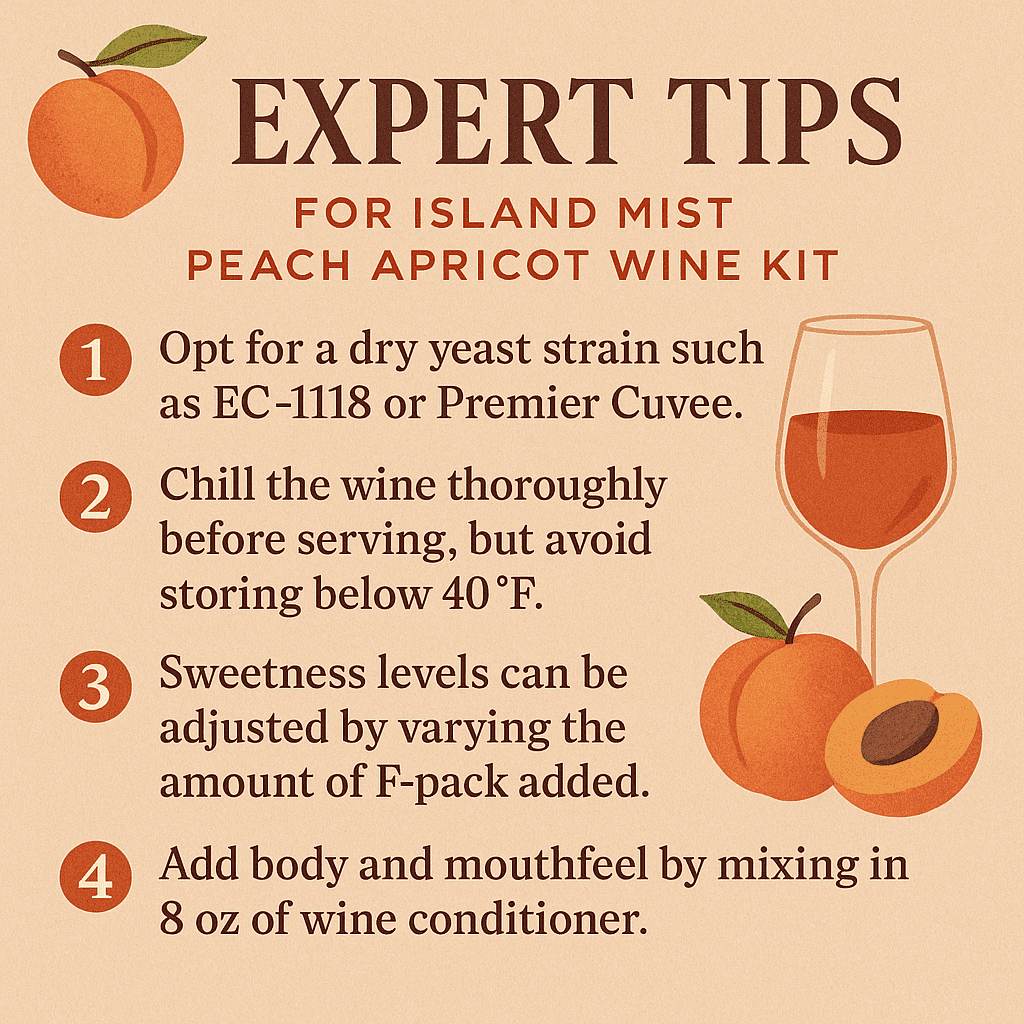 Winexpert Island Mist Peach Apricot Wine Kit