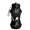 Baseball bottle-black, variant on Collapsible Silicone Sports Water Bottle, Football Shape Foldable Travel Cup 3.43 × 7.44 in, Leakproof Portable Outdoor Drinking Bottle for Hiking, Camping, Gym & Travel