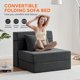 thumbnail image 2 of QinaQin Sofá cama plegable 4 en 1 convertible, sillón loveseat desplegable con cojín, diseño capitonado para sala, recámara o cuarto de visitas, ahorra espacio, 2 of 5