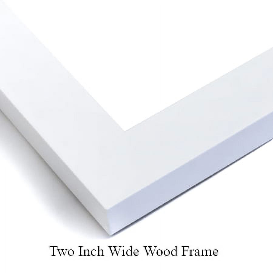 Burchett, PH 15x18 White Modern Wood Framed Museum Art Print Titled ...