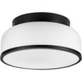 thumbnail image 3 of Parkhurst Collection Two-Light Matte Black New Traditional 11-1/4" Flush Mount Light, 3 of 3