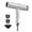 Silver, variant on Professional Ionic Blow Dryer Low Noise Hairdryer with Nozzle Powerful Hot and Cold Salon Professional Hair Dryer