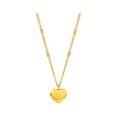 thumbnail image 4 of Collar de amor para mujer, sencillo, combinable, elegante, ligero, de lujo, cadena con colgante de corazón de melocotón, cadena para clavícula, 4 of 5