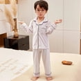 thumbnail image 4 of Conjunto de Pijamas de terciopelo Coral para niños y niñas, ropa de dormir cálida de franela de manga larga, de invierno, para Navidad y Año Nuevo, 4 of 4