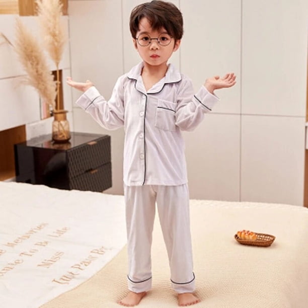 Conjunto de pijamas de terciopelo Coral de Navidad para niños de Año Nuevo, pijamas para niñas, ropa de dormir de manga larga de franela cálida para invierno, ropa de casa para niños