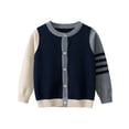 thumbnail image 3 of Fozruso Boys School Uniforms Sweater Cardigan Open Front Button Long Sleeve Cardigan,Yellow, 3 of 7