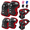 Red, variant on WLGJL Kids Safety Protective Gear Set for Ages 6-15 Years, Adjustable Knee Pads, Elbow Pads, Wrist Guards for Boys Girls Youth Skateboard, Roller Skating, Scooter, Cycling,Pink