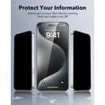 thumbnail image 3 of Paquete de protectores de pantalla de privacidad ESR 3 para iPhone 15 Pro, 3 of 9