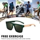 thumbnail image 5 of Vidrios cuadrados polarizados de madera de la moda casual de las gafas de sol, hechos de bambú, 5 of 5