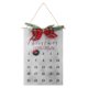 thumbnail image 1 of Calendario de cuenta regresiva navideña con corona rústica, cuenta regresiva de 25 días, letrero navideño colgante de madera para decoración navideña del hogar, 1 of 7