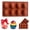 brown, variant on Easter Eggs Silicone Mold, 8-Cavity Chocolate & Ice Cube Mold for Easter Baking & Cake Decor 