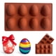 thumbnail image 1 of Molde de silicona de huevo de Pascua de chocolate de 8 enlaces, molde de cubitos de hielo, molde de decoración de pastel Fondant, 1 of 9