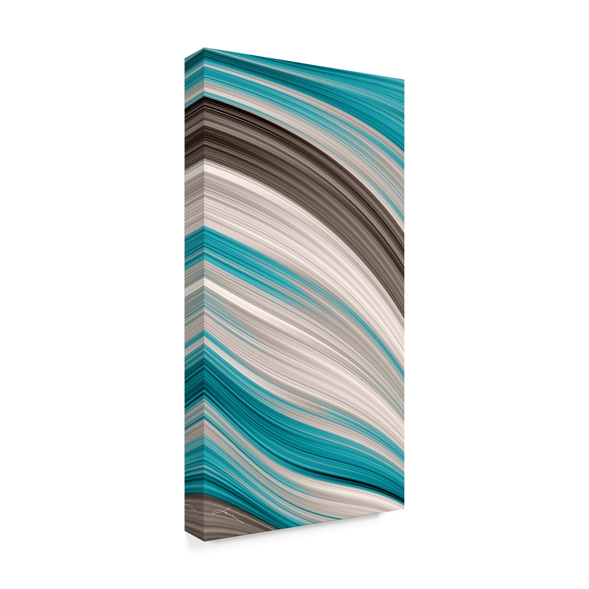 Trademark Fine Art 'Aqua Sweep II' Canvas Art by James Burghardt