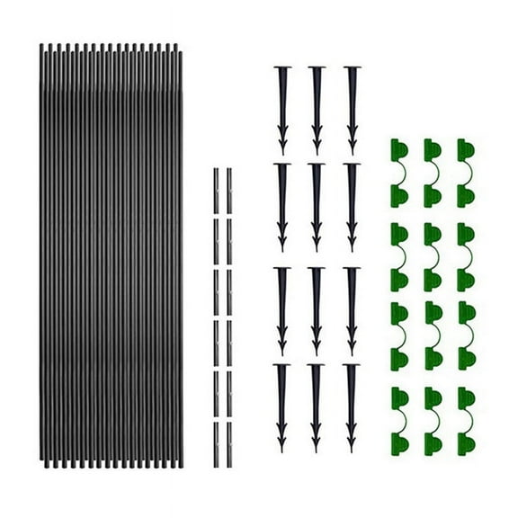 18Pcs Garden Hoops for Netting Tunnel, Garden Hoops Greenhouse Frame Flexible Tunnel Arch Crop Protection Hoops
