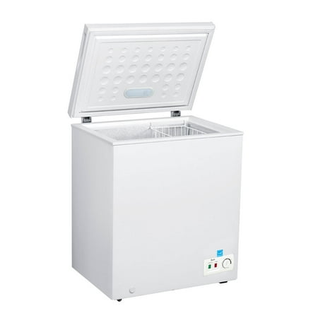 Avanti CF50B0W 5.0 Cubic Foot Stand Alone Upright Chest Deep Freezer, (Best Temperature For Upright Freezer)