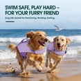 thumbnail image 6 of Kuoser Dog Life Jacket, Dog Life Vest with High Flotation for Swimming Boating, Pet Safety Life Preserver for Medium Dogs, Purple, M, 6 of 9