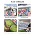 thumbnail image 7 of 4th of July RV Awning Sun Shade Screen 9'X7' 250th Anniversary Mesh Sunscreen Patriotic Stars Stripes Fireworks Awning Shade Screen with Zipper UV Blocker Completed Kits for RV Motorhome Camper, 7 of 7
