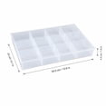 thumbnail image 3 of Drawer Organizer Tray 12 Compartment Clear Plastic for Small Parts Storage, 3 of 5