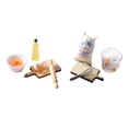 thumbnail image 1 of 1/12 Dollhouse Kitchen Baking Set Eggs, Milk, Rolling Pin, Olive Oil , Chopping Board, Flour Model Toy Decoration DIY Salvador casa de muñecas nevera, 1 of 10