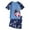 Blue, variant on Mercatoo MercatooToddlers and Baby Boys' Swimsuit Short Sleeve Rocket Print Rashguard T Shirt and Shorts 2Pcs Set Kids Swimwear