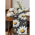thumbnail image 2 of Hokiten Table Runners 36 Inches Long Dress Scarves, Daisy Bee Farmhouse Kitchen/Dining Table Runner, Short Coffee Tablerunners, Summer Botanical Farmhouse Flower Plants 13x36 Inch, 2 of 7