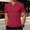 Wine, variant on KLHDSF Collared Muscle Polo Shirts for Men Slim Fit V Neck Short Sleeve Ribbed Knit, Stretch, Textured, Athletic, Dress Shirt, Lightweight, Fitted Tee Black L